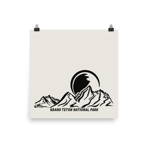 Grand Teton Nationalpark Poster.