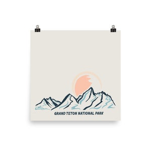 Grand Teton Nationalpark Poster