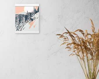 Alpine Glow Poster with hangers