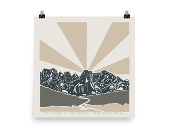 Wind River Range Poster.