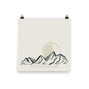 Grand Teton Nationalpark Poster