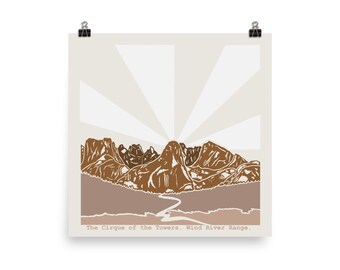 Wind River Range Poster.