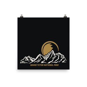 Grand Teton Nationalpark Poster