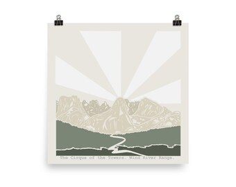 Wind River Range Poster.