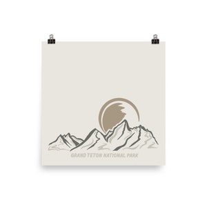 Grand Teton Nationalpark Poster.