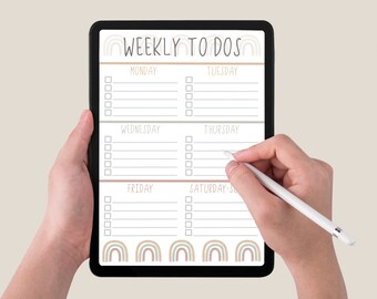 Simple Daily to Do List, Printable, Digital, Goodnotes, Digital ...
