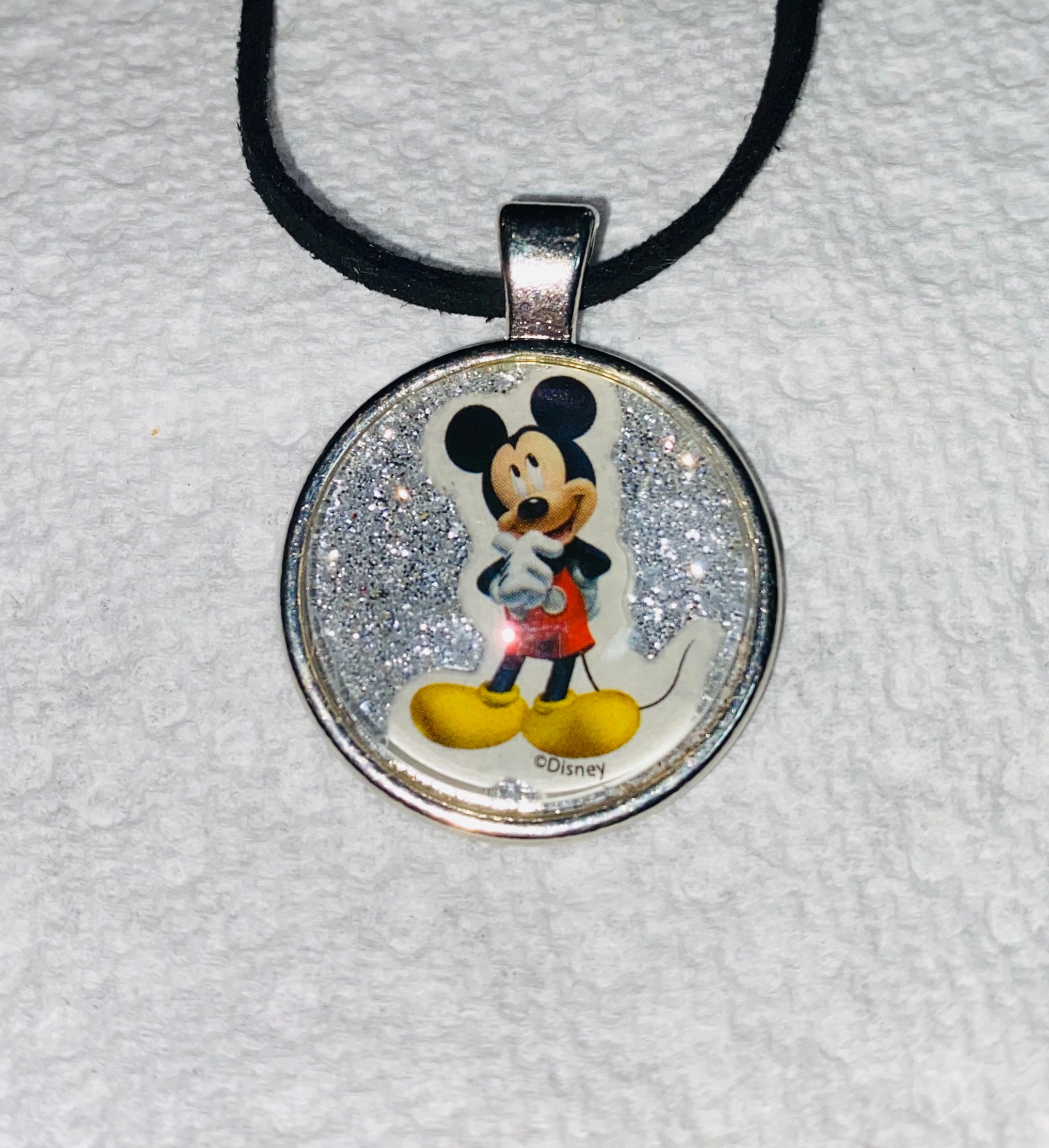 Mickey Mouse Mickey Mouse Necklace Disney Mickey Mouse Etsy