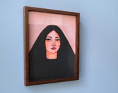 Portrait Women - Painting Face Wall Art Decoration print Artwork Modern A5