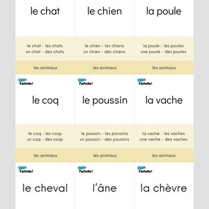 Jeu de Mistigri sur le thème des animaux