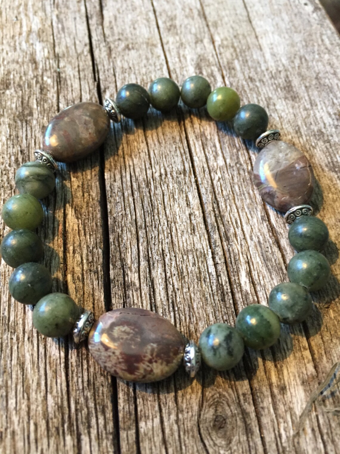 Bracciale Elastico Onice Nero 10mm - Pietre Naturali Per Reiki E Guarigione - Unisex Con Sacchetto Regalo
