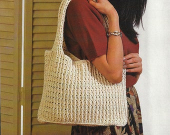 Crochet Shoulder Bags Purses Handbags PATTERN - Ladies Womens Purse Shoulder Bag - PDF Download