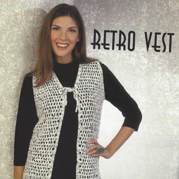 Crochet Vest PATTERN, Boho Vest Crochet Pattern, Crochet Duster Pattern - Digital Download PDF