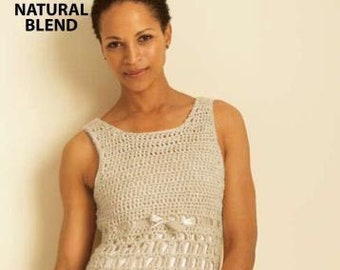 Crochet Tank Top Sweater Pattern, Quick and Easy Pattern- PDF Download