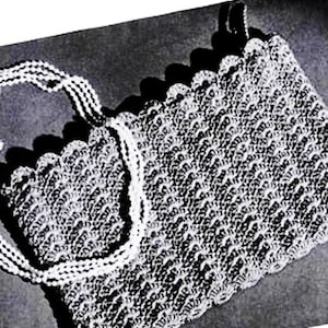 Virkad brudväska med snäckskal - virkad kuvertväska cirka 1950 - PDF-nedladdning