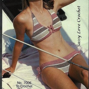 Crochet Bikini Pattern, Crochet Bikini Swimsuit & Cover up Pattern - Digital Download