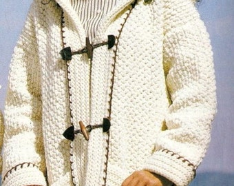 CROCHET Sweater Coat Jacket PATTERN - PDF Download