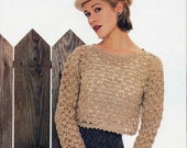 Crochet Fall Sweater Pattern- Digital Download