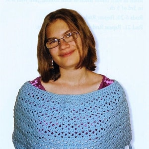 Crochet Cowl Poncho PATTERN, Crochet Scarf Fringe pattern, - PDF Download