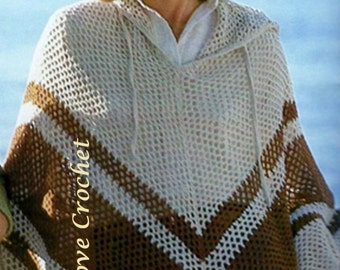 Crochet Poncho PATTERN - PDF Download