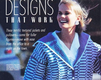 Crochet Blue Cardigan PATTERN,Crochet Sweater PATTERN,   Digital Download- Small, Medium, Large & Extra-Large