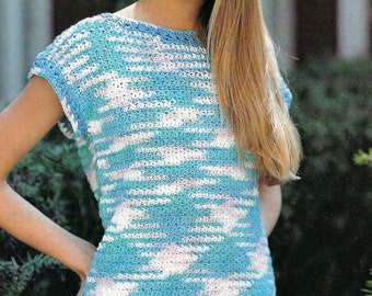 Crochet Summer Sunset Sweater Pattern, Crochet Top Pattern, Crochet Sweater Pattern Ladies Women Girls - PDF Download-U.S.Version