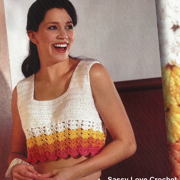 Crochet Easy Halter Top Pattern, Summer Beach Top Pattern - PDF Télécharger