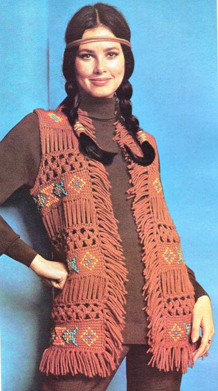 Pocahontas-Style Fringed Vest Pattern