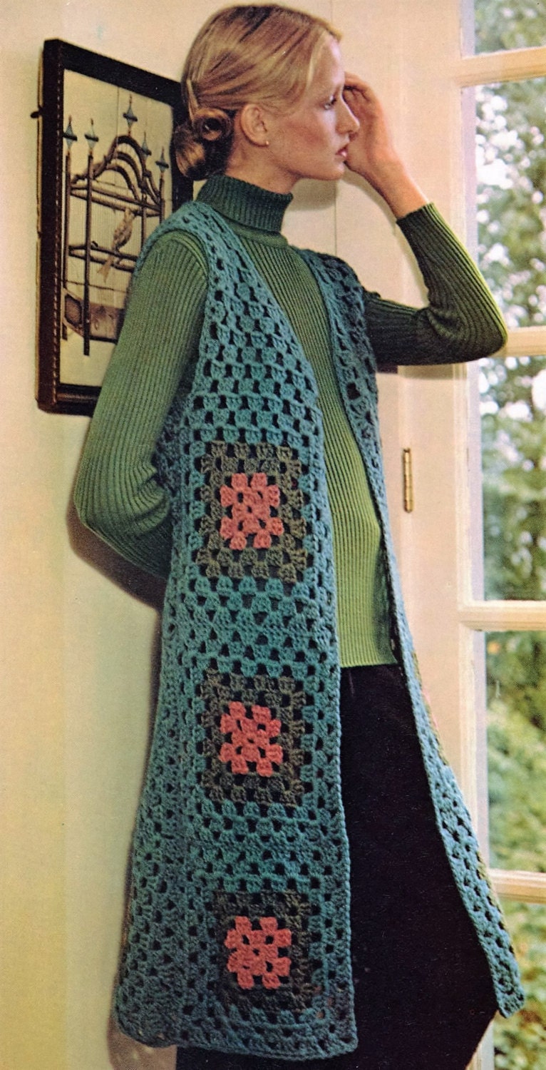 granny square waistcoat pattern free