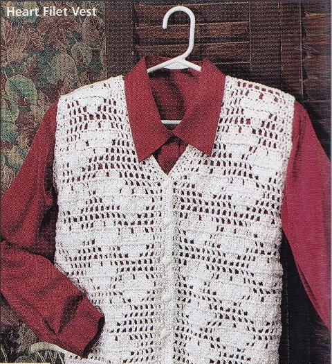 【RONRON】SET ★HEART CROCHET PATTERN FLEECE VEST & SHORTS★ HEART CROCHET PATTERN FLEECE VEST IVORY - RONRON 론론