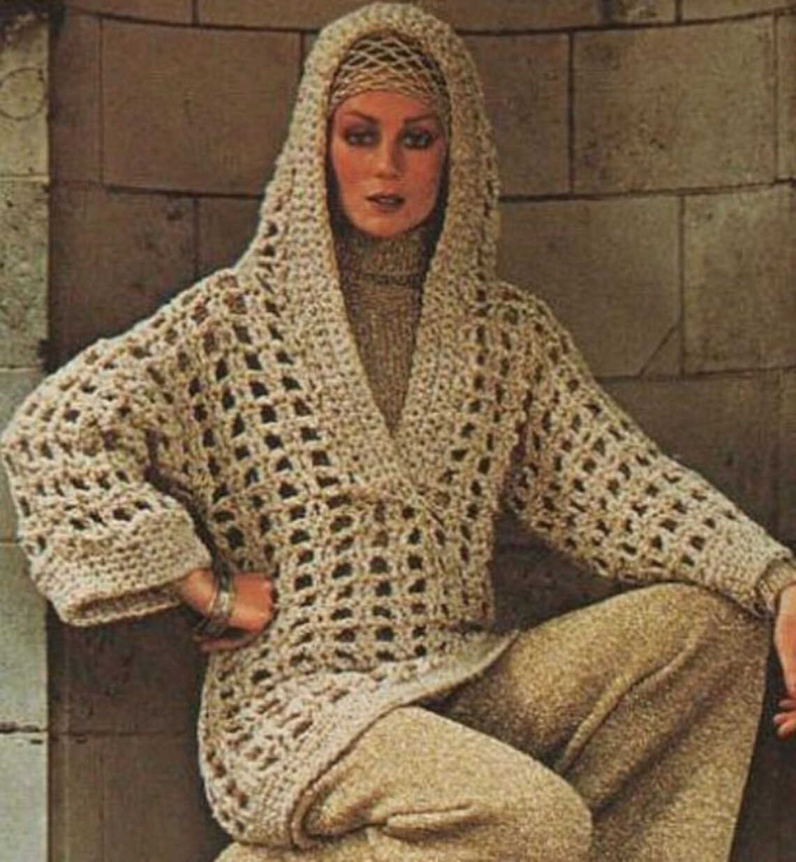 Crochet Mesh Pullover Sweater Pattern PDF Download Etsy UK