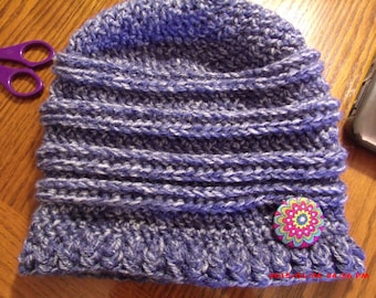 Crochet Slouchy Hat Pattern, Oversized Slouchy Hat, Hat With Button, Crochet Slouchy Hat, Women's Slouchy Beanie, Chunky Slouchy Hat