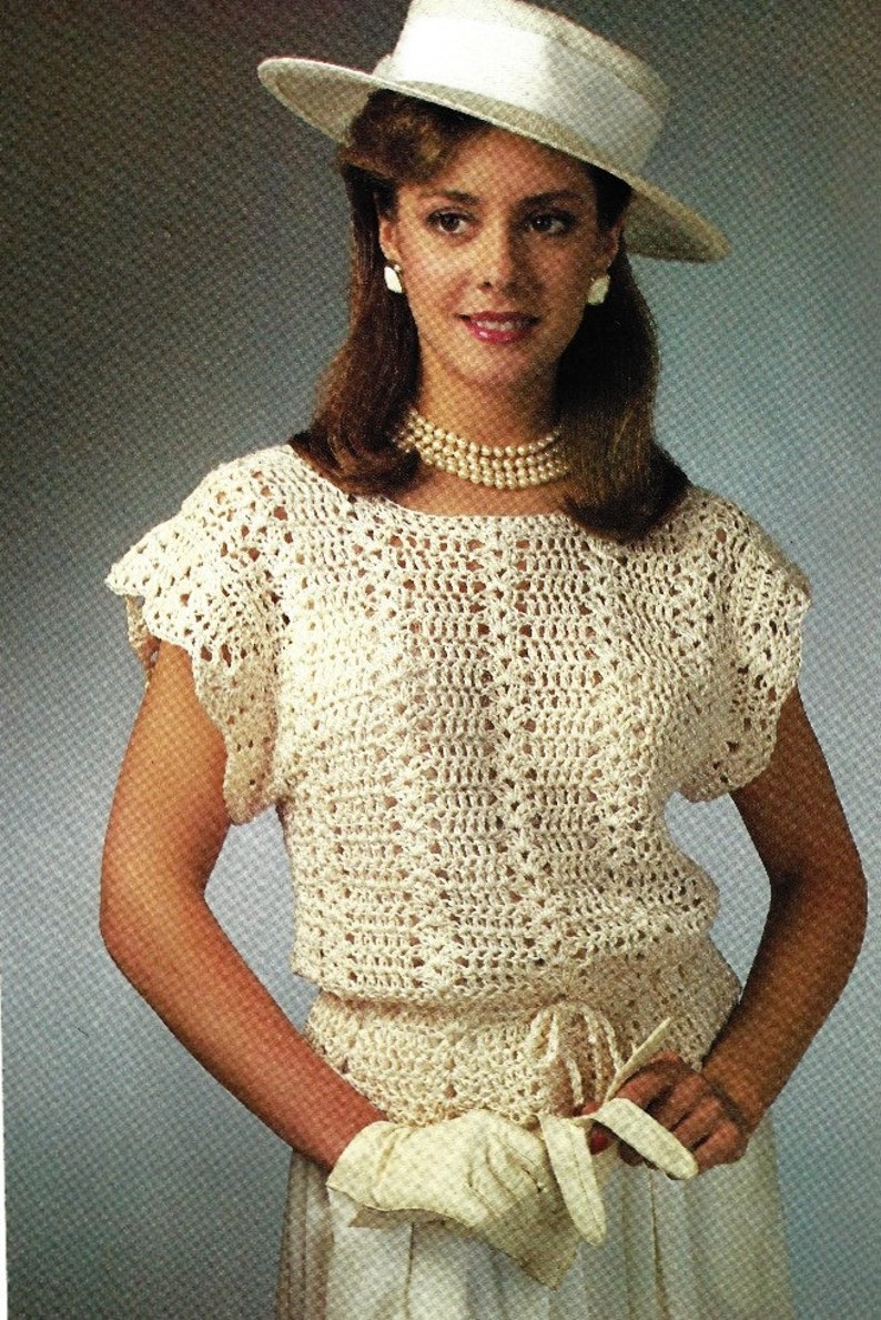 Crochet Easy Lightweight Top Pattern Crochet Pattern PDF Download image 3