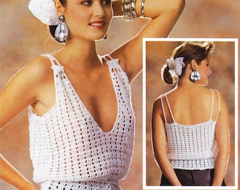 Crochet Summer top PATTERN, Digital Download-