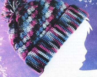 Crochet Slouchy Hat Pattern, Oversized Slouchy Hat, Crochet Slouchy Hat, Women's Slouchy Beanie, Chunky Slouchy Hat