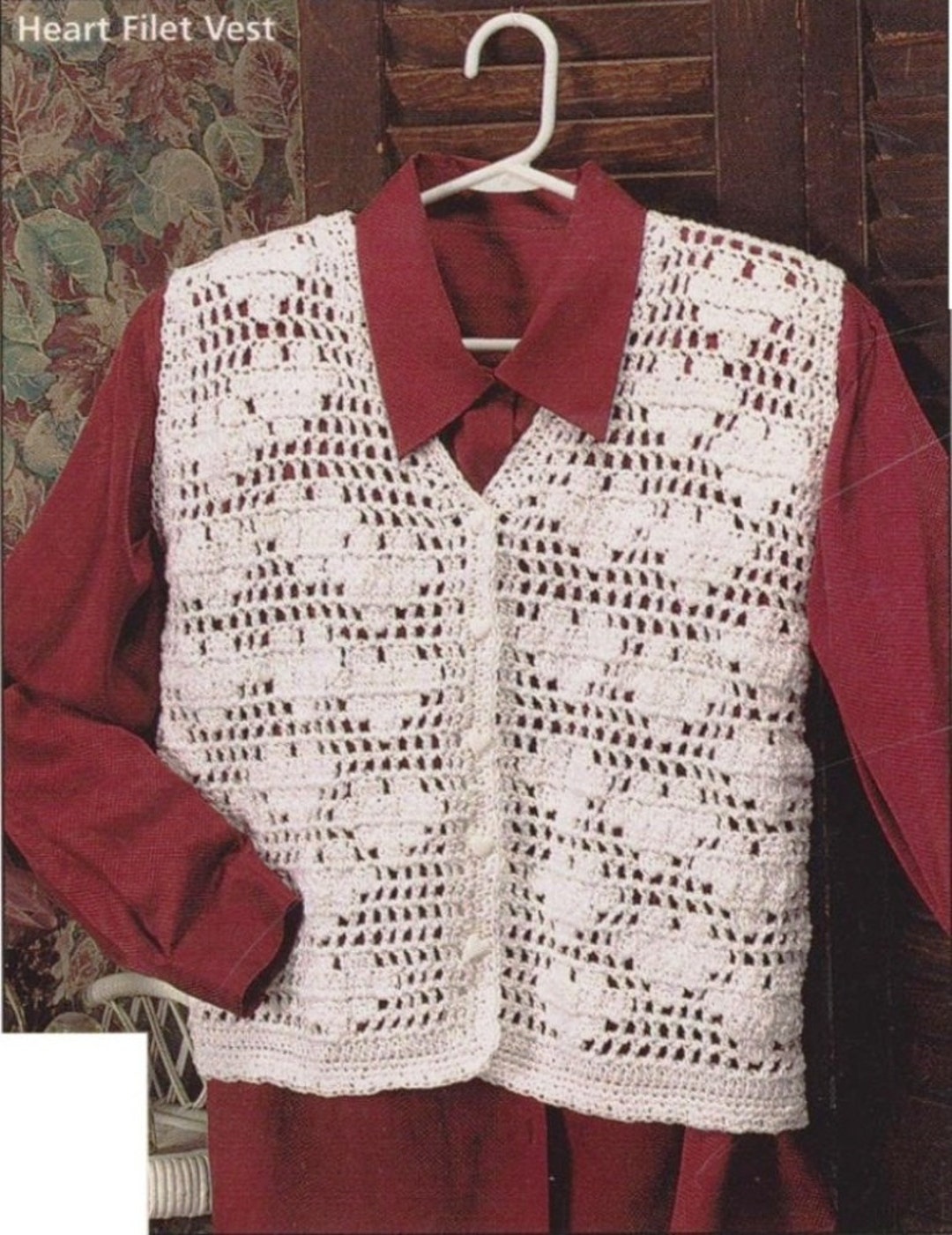 Crochet Hearts Vest Pattern Heart Vest PATTERN Digital - Etsy