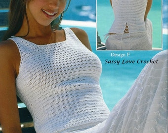 Crochet U.K. Tank Top Pattern, Women, Ladies,  Summer Top, Halter Top - Crochet Top PATTERN-  Digital Download-U.K. Version