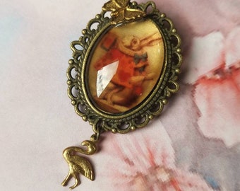 Alice's White Rabbit Brooch