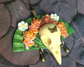 Nature bird skull necklace range