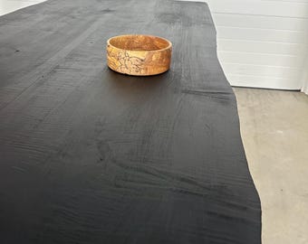 Black Dining Table - Solid Hardwood Table - Made To Order in USA