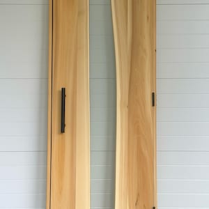 Clear Cedar Sauna Door | Custom Door | Live Edge Sauna Door | Glass Sauna Door