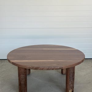 Walnut Coffee Table | Round Coffee Table | Circle Table | Walnut Table