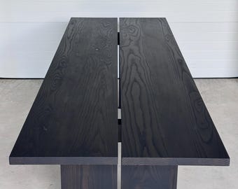 Re-Design | Modern Dining Table | Black Dining Table | Hardwood Dining Table | Open-Joint Dining Table