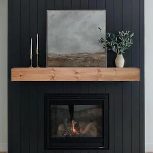 Mantel | Beam Mantel | Walnut Mantel | Wood Mantel | Custom Mantel | Floating Mantel | Shelf | Floating Shelves