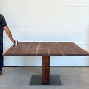 Walnut Dining Table | Square Dining Table | Hardwood Table | Live Edge Dining Table | Oak Table | Custom Table