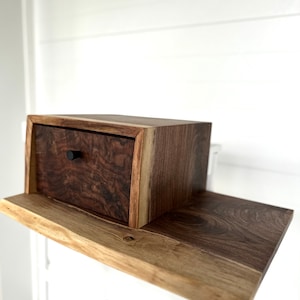 Floating Nightstand | Walnut Nighstand | Bedside Table