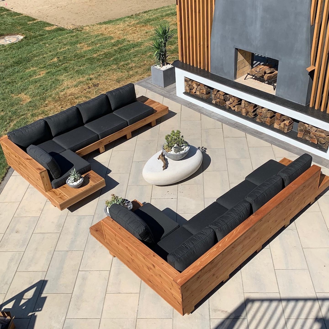 Custom Patio Furniture Patio Furniture Outdoor Furniture Patio Sectionals Backyard Furniture Outdoor Couch Etsy