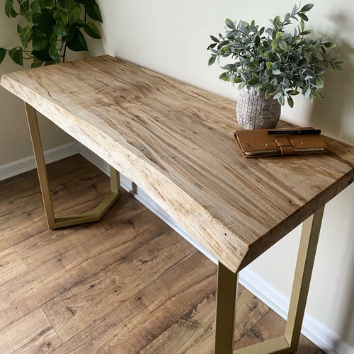 Live Edge Desk Etsy