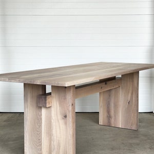 Oak Dining Table | Hardwood Dining Table | Custom Dining Table | Rustic Dining Table