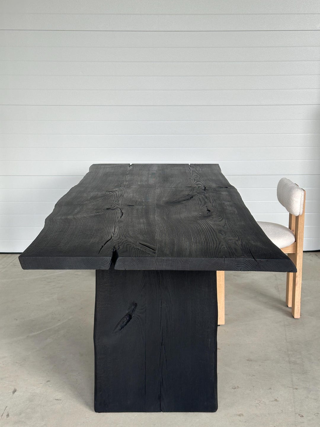 Yakisugi Dining Table - Handmade Charred Wood Table - Yakisugi
