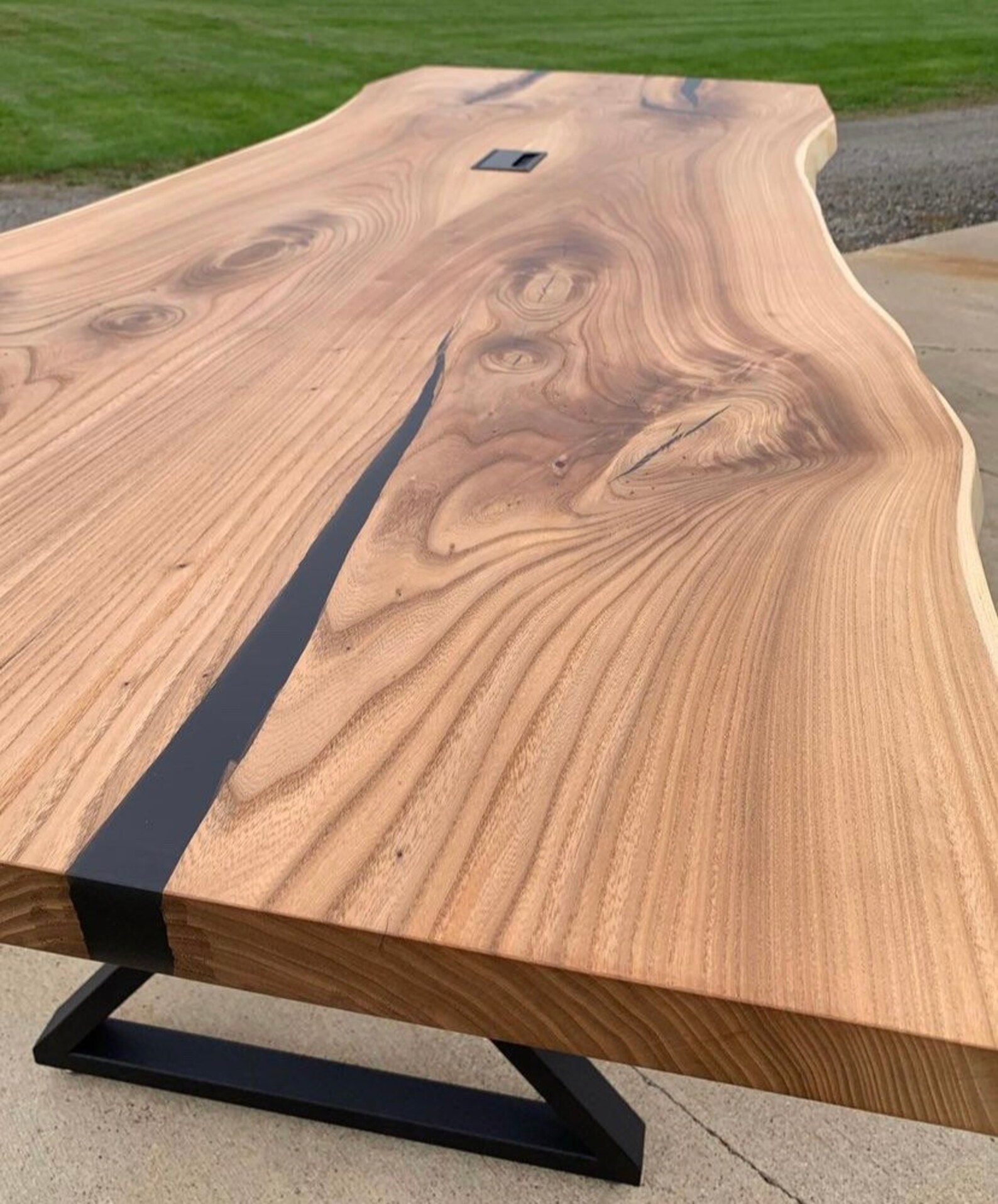 Live Edge Conference Table Live Edge Desk Hardwood Table Etsy